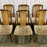 Set of 6 G-Plan teak chairs from the 1970s.