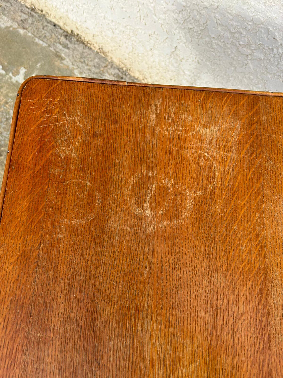 Vintage rattan magazine table