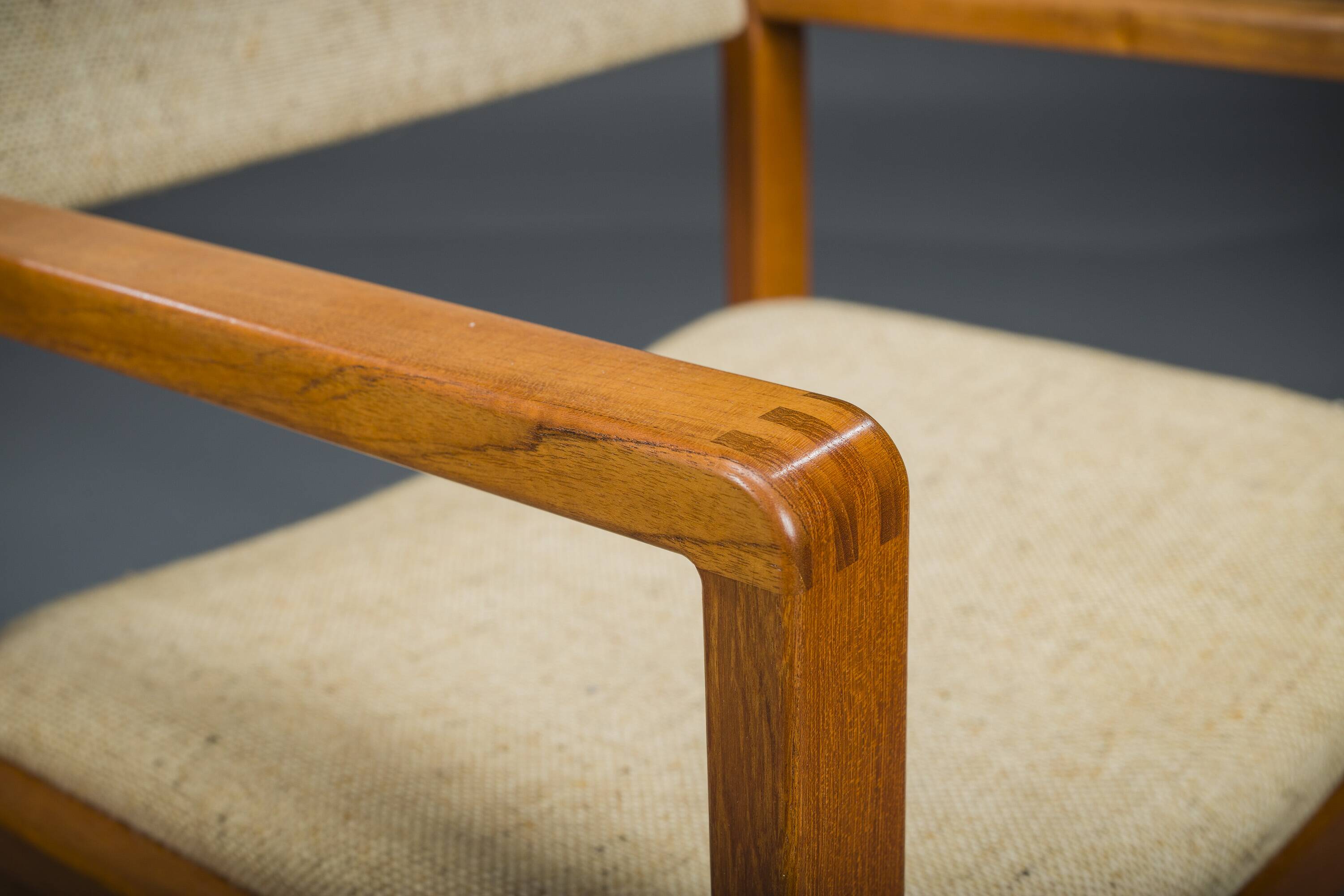 Mid-Century Armchair Teak and Woole, 1960s