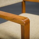 Mid-Century Armchair Teak and Woole, 1960s