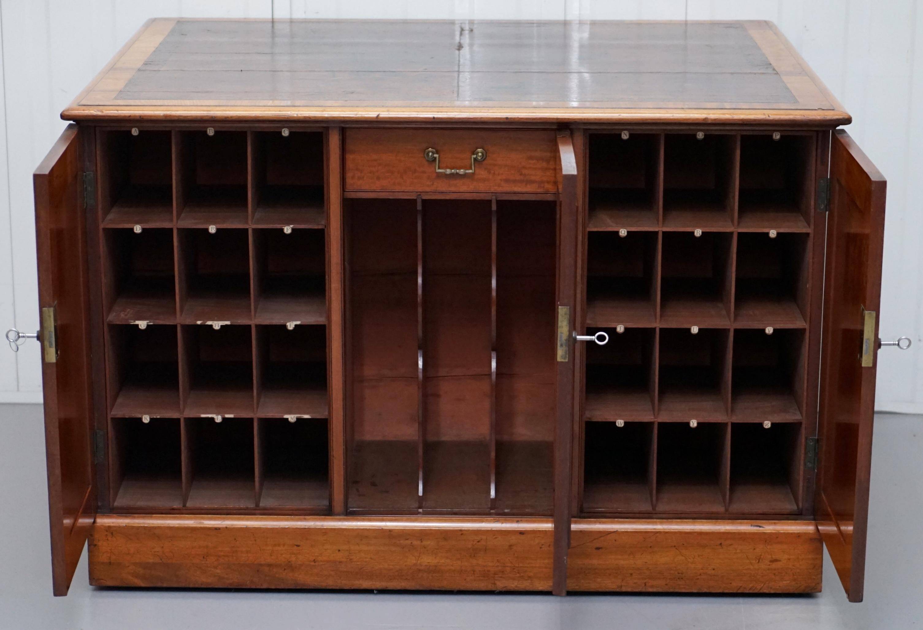 Double-sided post office bureau Gillows 1794 George III