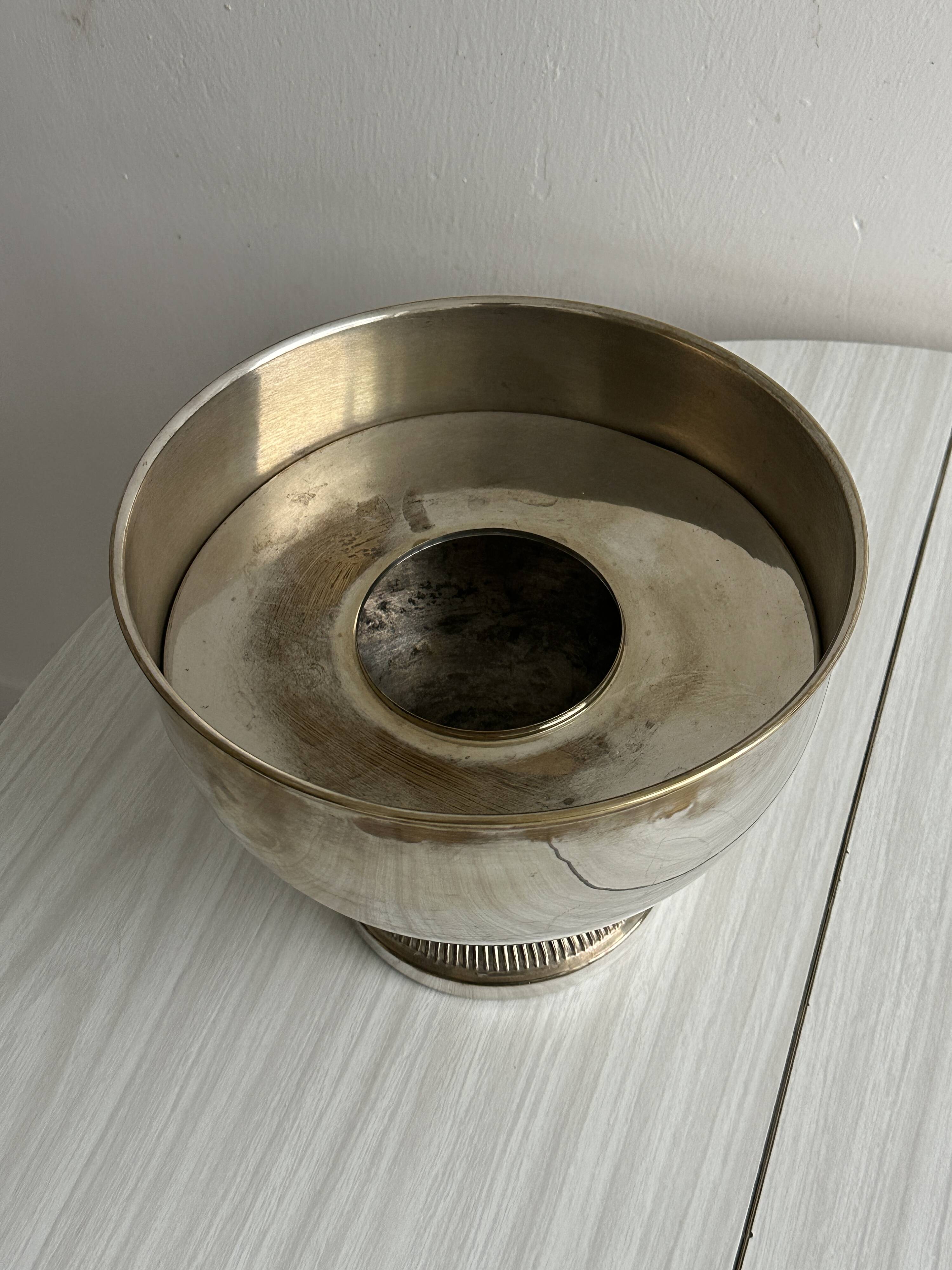 antique patinated champagne ice bucket