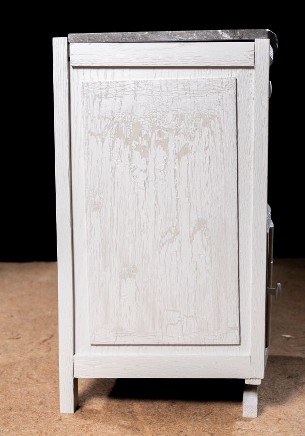 Black marble bedside