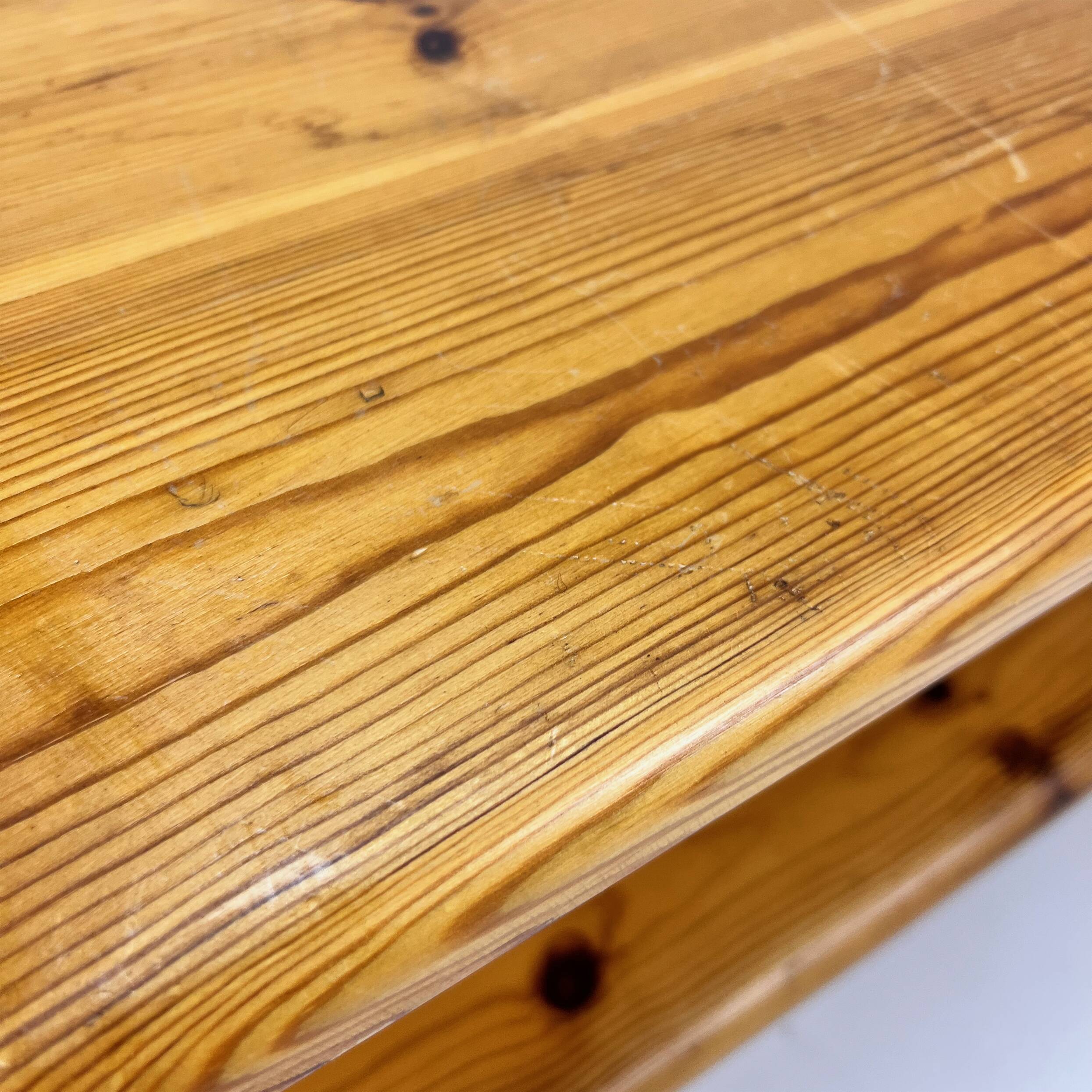 Maison Regain Pine stool or sidetable, 1970