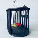 Vintage wooden birdcage