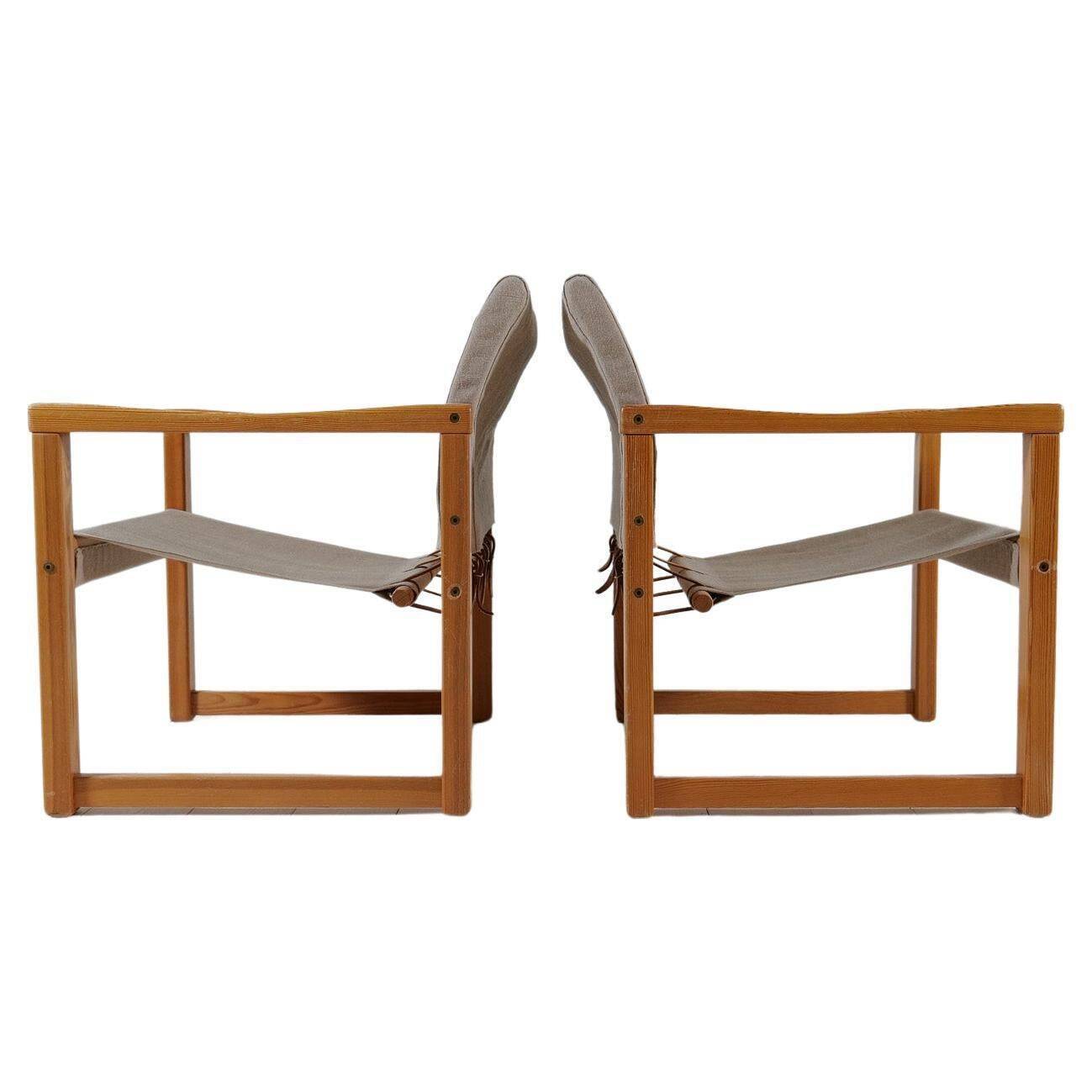 Karin Mobring Diana mid-century modern armchairs by Ikea in Sweden, 1970s.