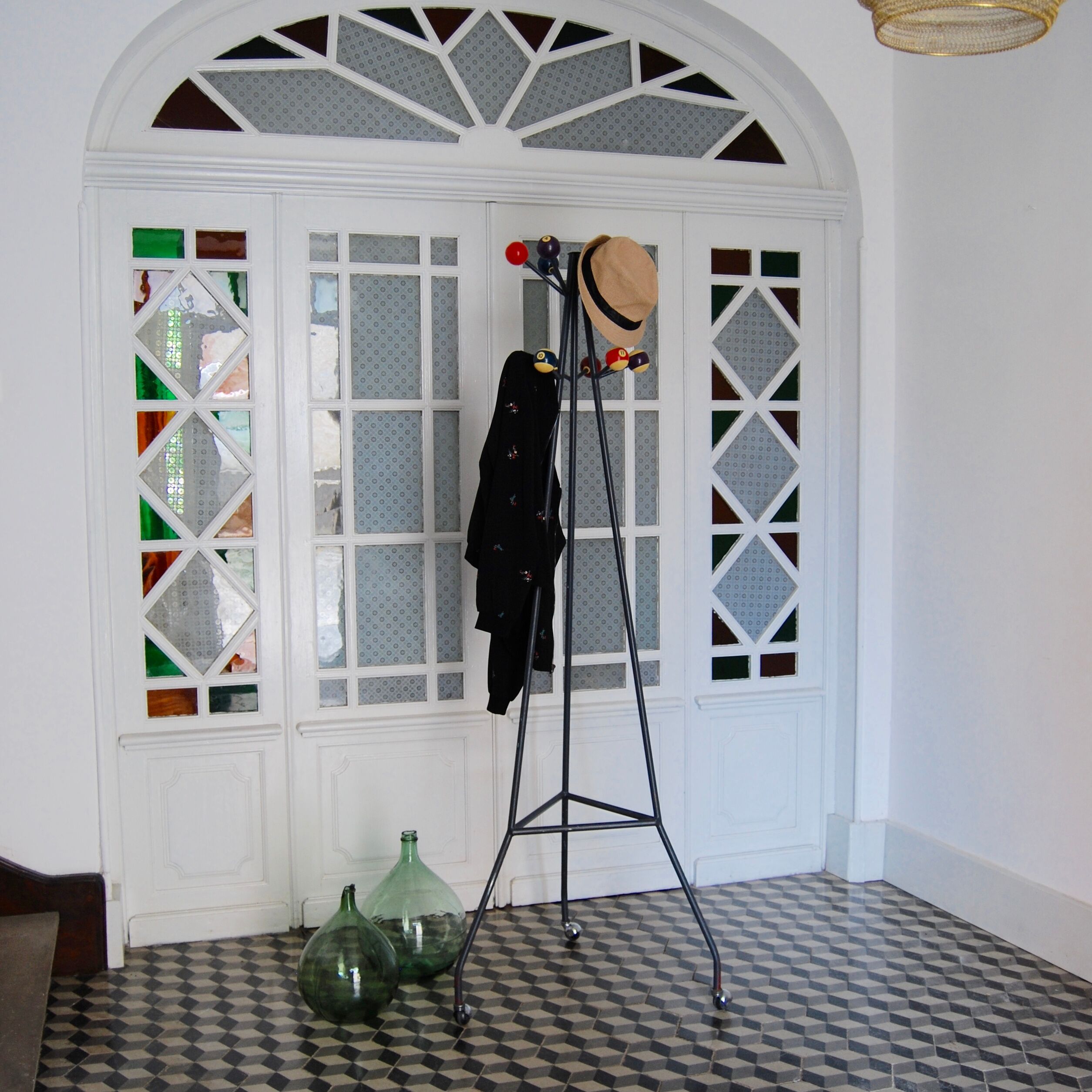 Vintage parrot coatrack