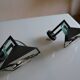 Pair of postmodernist wall sconces, 1980