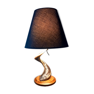 Brutalist Ram's Horn Living Room Lamp 1970