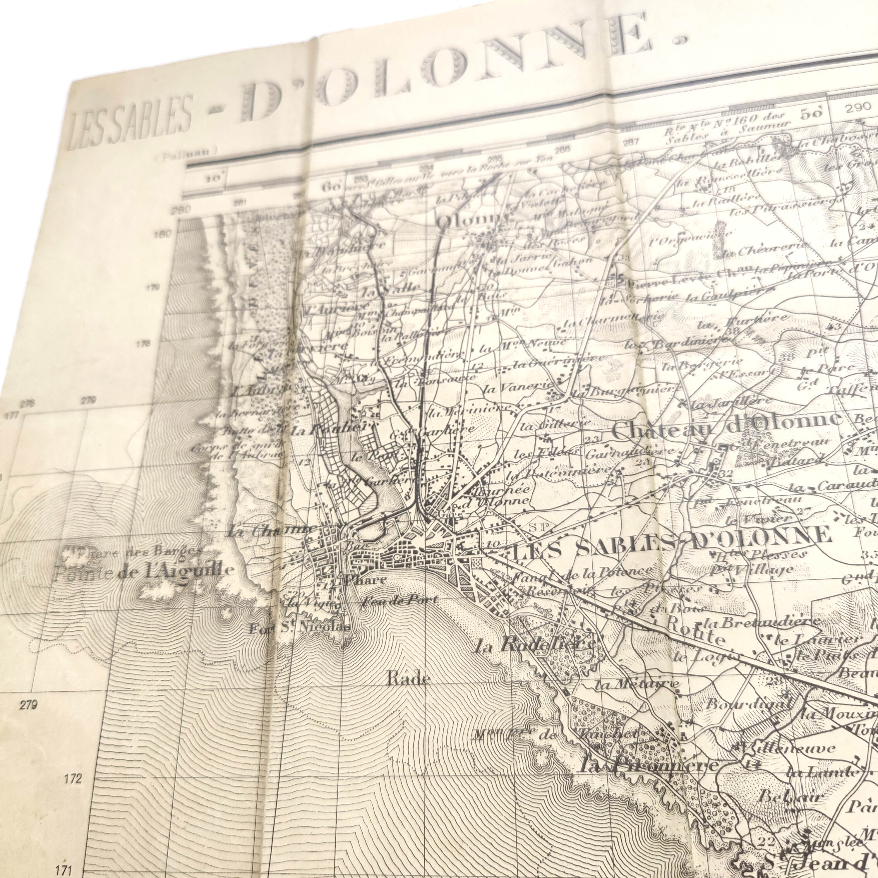 Map 1909 les Sables-d'Olonne