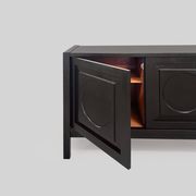 Buffet noir Graphical Defour, années 1970