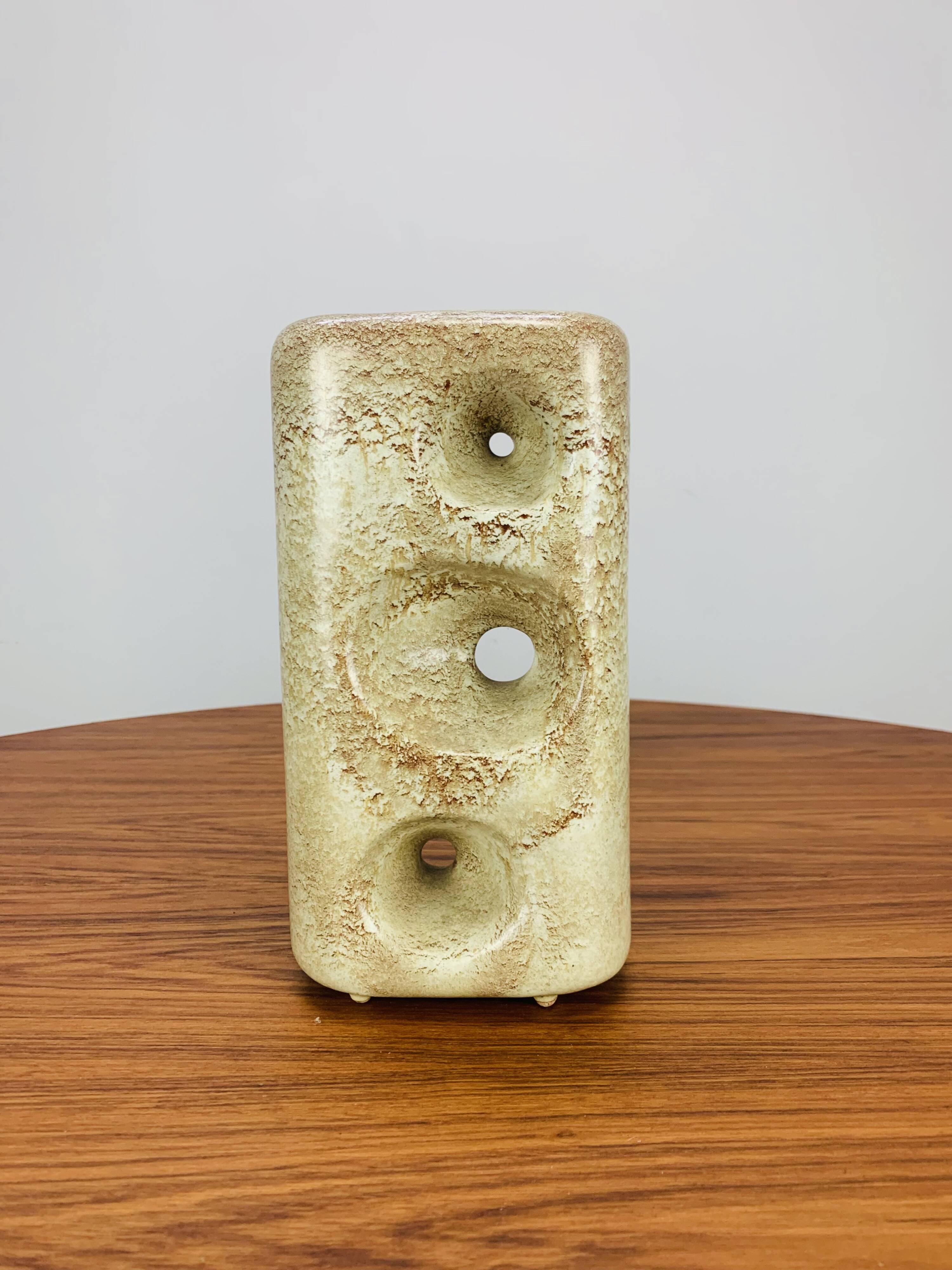 Roberto Rigon vase for Bertoncello, vintage ceramic