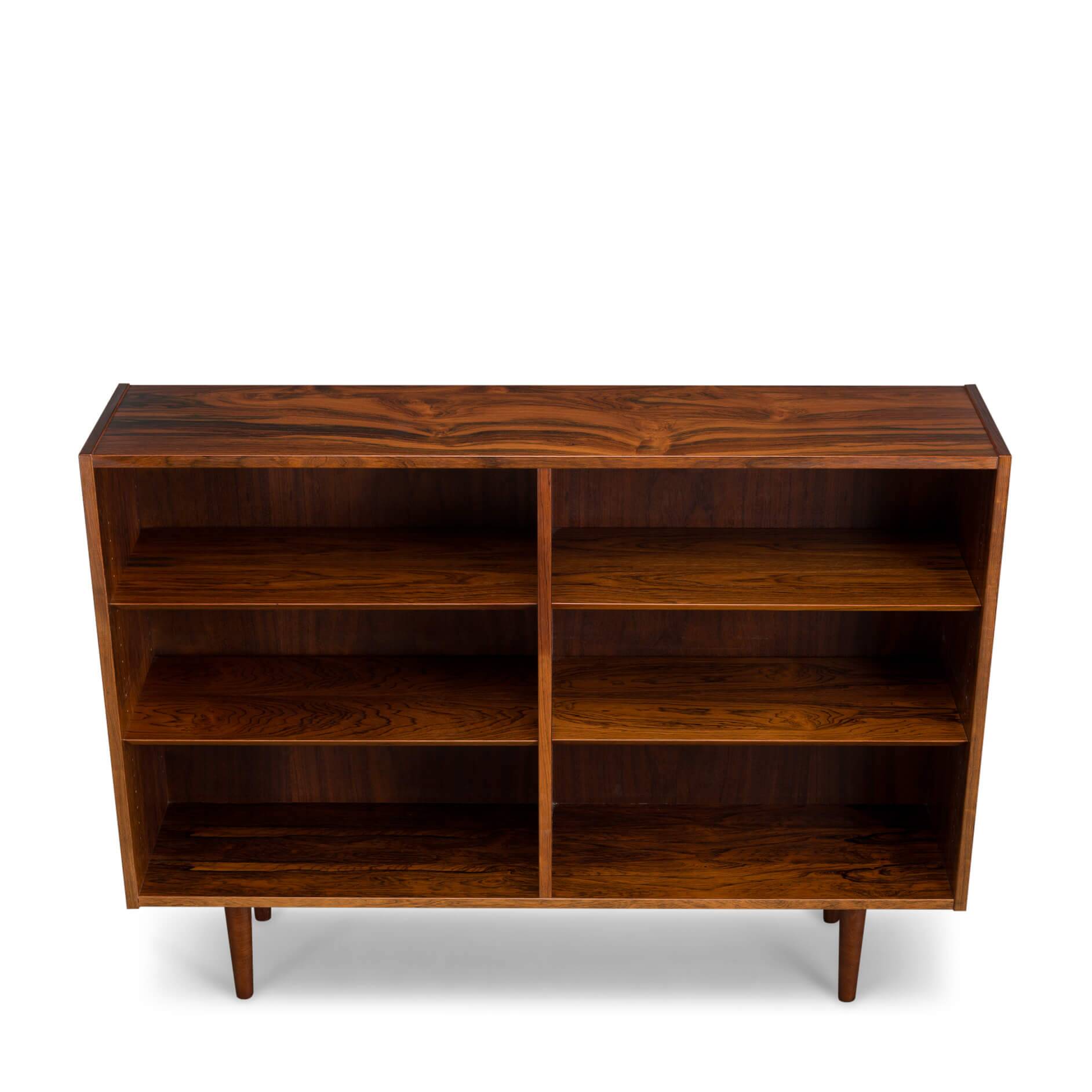 Danish Design Rosewood Low bookcase by Hundevad & Co, 1960s