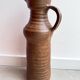 Vase en céramique vintage marron XXL Jan de Graaf