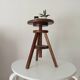 Tabouret de peintre vintage en bois massif