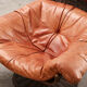 Gerard van den Berg Lounge Chair in Rattan and Leather for Montis 1970s