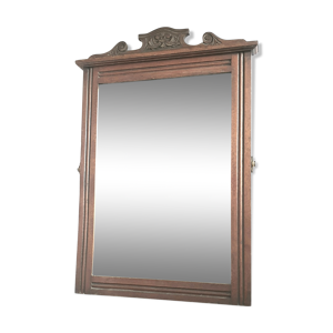 miroir en bois ciré