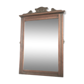 Waxed wooden mirror 69.5 x 44 cm