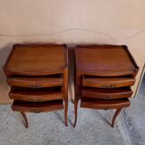 Lots 2 tables de chevet en merisier