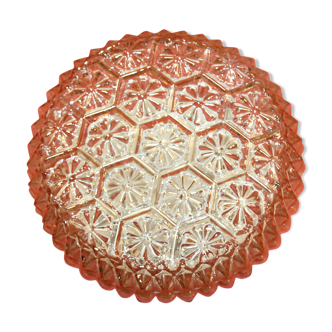 Moulded glass wall sconce