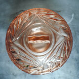 Pink glass art deco candy