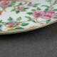 Porcelain plate XIXth Canton with floral decoration birds and butterflies