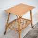 Bamboo table with wheels, bamboo service with wheels, servant, interior decoration