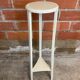 Sellette ancienne tripode art déco bois blanc vintage