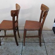 Paire de chaise vintage bistrot style BAUMANN