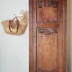 Antique carved wooden bonnetière – Art Deco / Art Nouveau style