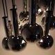 Beautiful cascade chrome pendant, 1970s