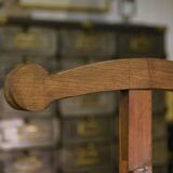 Coat rack in elm and pine from the 1950s.