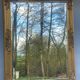 vintage bevelled mirror in rectangular shape, stucco and gilded wood in Louis XV baroque style