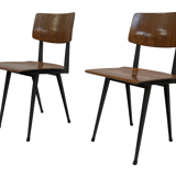 Set of four school chairs, Marko Holland  1960