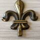 Brass fleur-de-lis