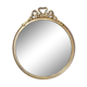 Round mirror, brass frame with décor 37x37cm