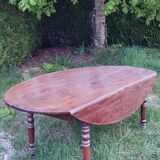 Table à volets en chêne ovale 190cm