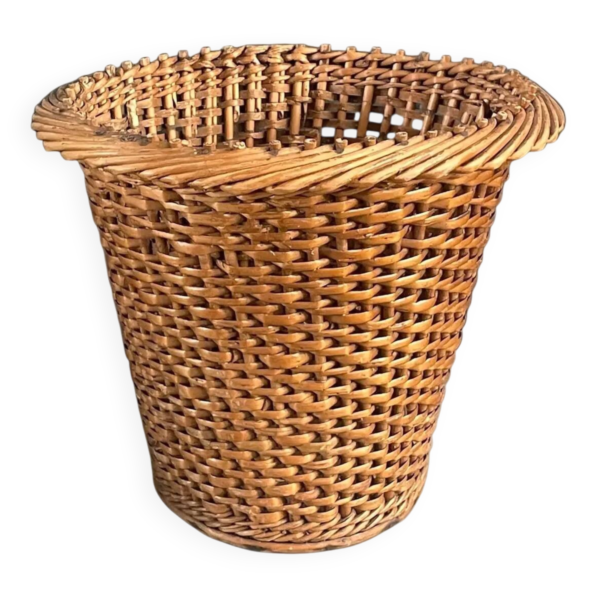Cache pot en rotin