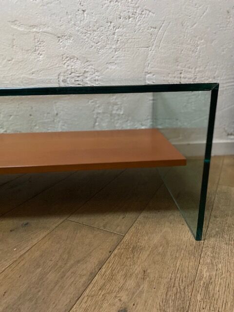 Glass coffee table