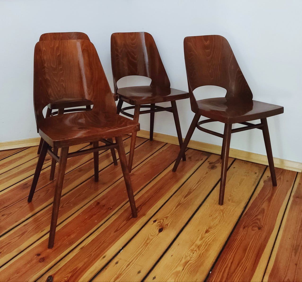Set of Four Chairs by O. Haerdtl for TON, Czechoslovakia, 1960s