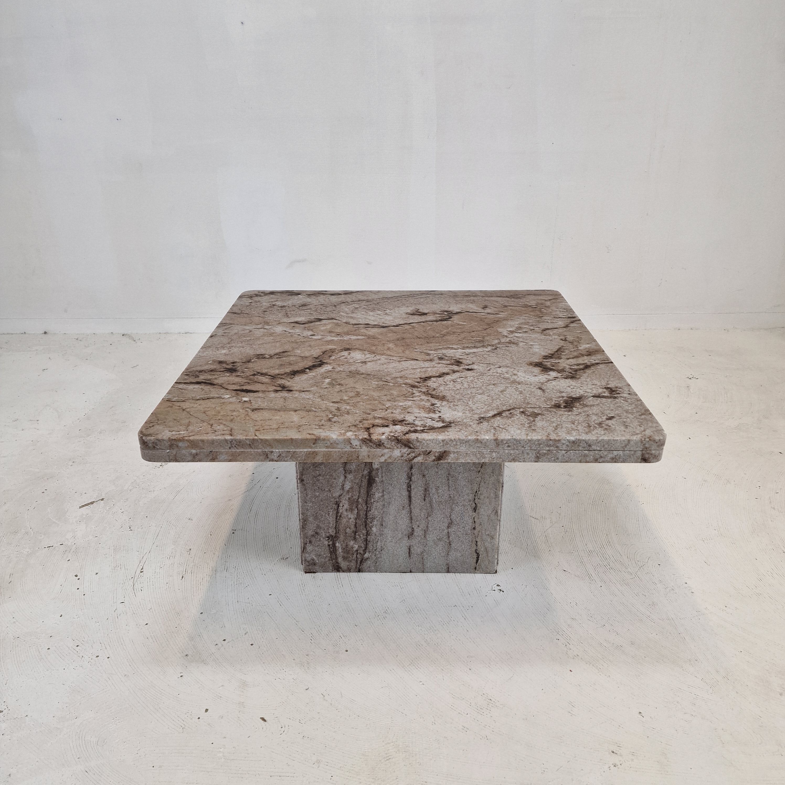 Italian Coffee or Side Table in Granite, 1980s