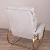 Rocking-chair vintage 70s Design G. Faleschini