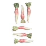 Ensemble de 6 porte-couteaux en forme de radis