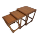Vintage G-Plan nesting table set designed by V. Wilkins in the 1960s.
