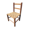 Children's chair wood and woven sea grass