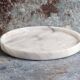 Gabriella – White Round Natural Marble Tray