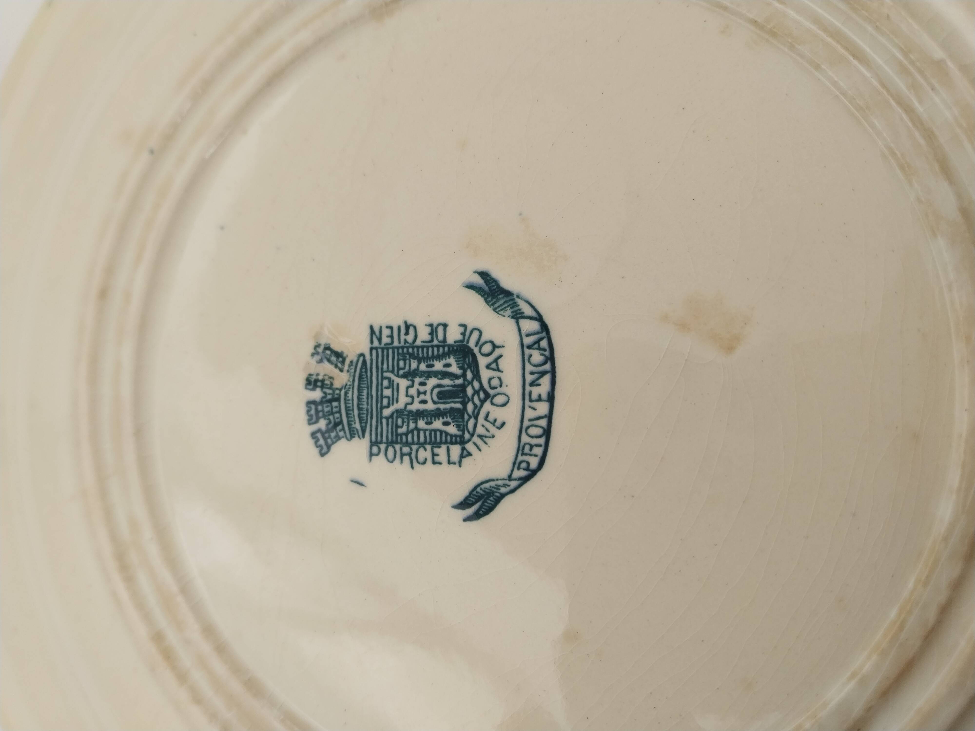 10 Gien deep plates, Provencal model