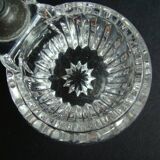 Double salt cellar in crystal and tin