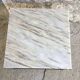 Square coffee table in marble and stainless steel - 1980s design