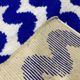 Gorgeous beniourain carpet, moroccan handmade rug, blue rug, living room ru